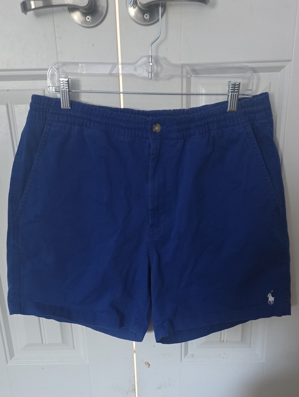 Polo by Ralph Lauren Men's Royal Blue Flat Front Shorts